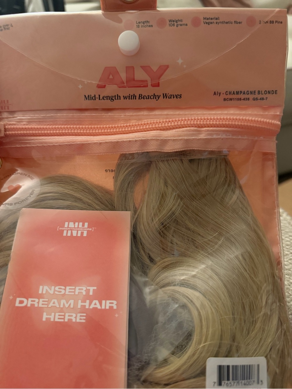 Mid-Length Beachy Waves Hair Extensions - Champagne Blonde